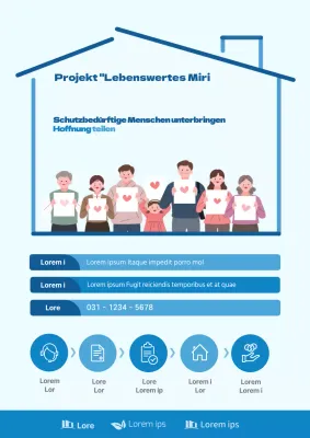 Hellblaues und blaues Wohlfahrtsprogramm - Hoffnung für Benachteiligte