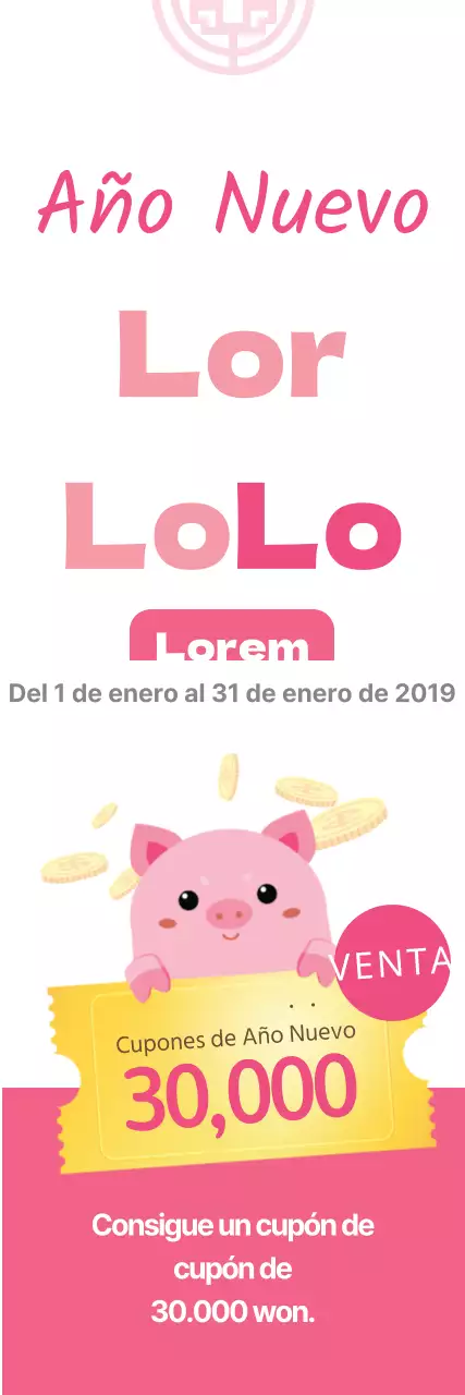 Descuento de Año NuevoCerdo_Banner