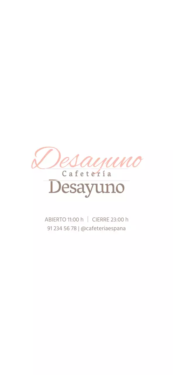 Menú de cafetería brunch de estilo sencillo en rosa y marrón para precios y promoción