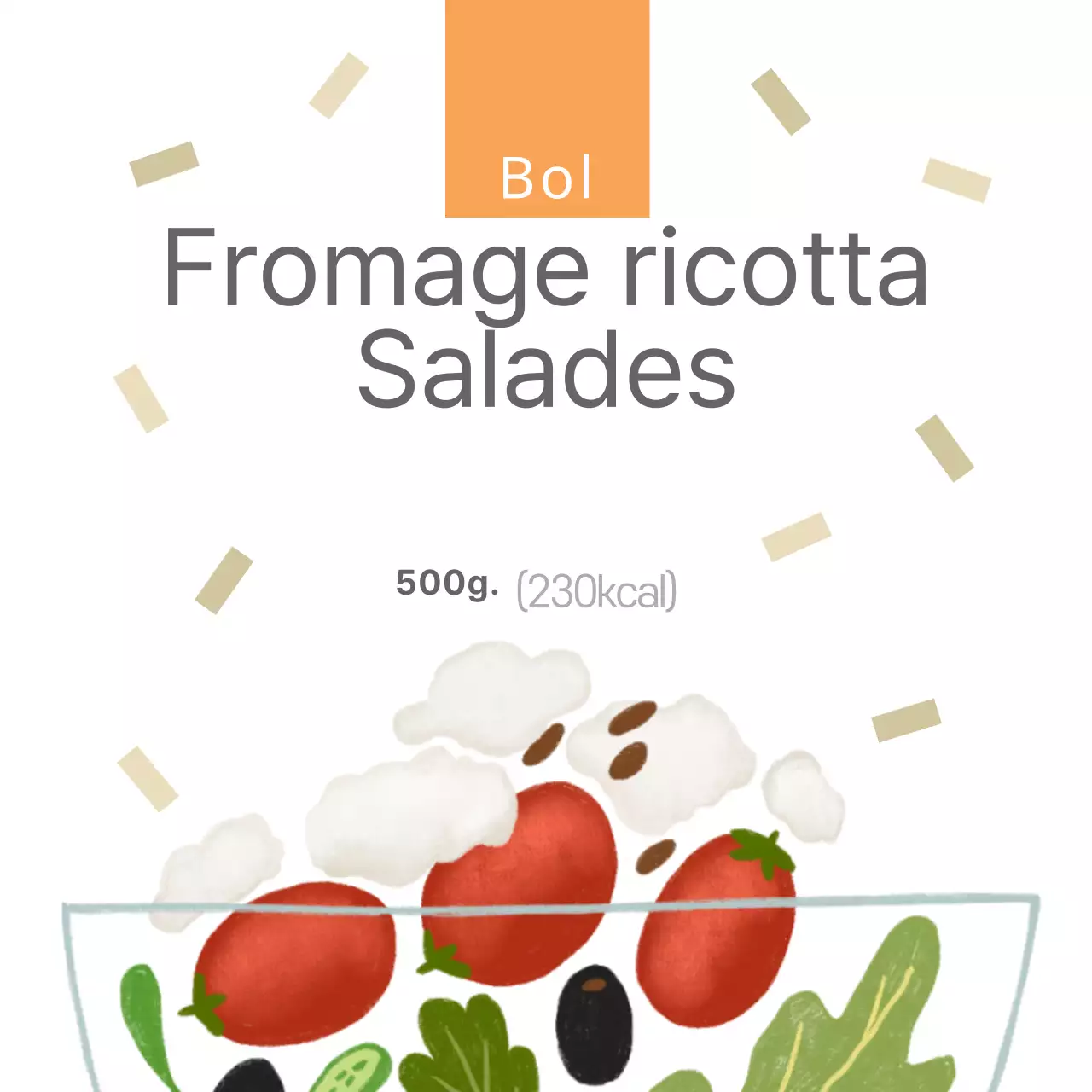Salade de fromage ricotta