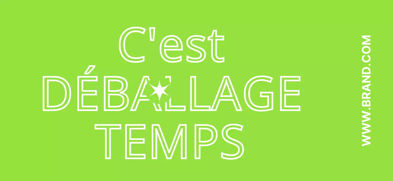 Un design simple avec un texte mettant en évidence des phrases relatives à la messagerie en chartreuse et en blanc.