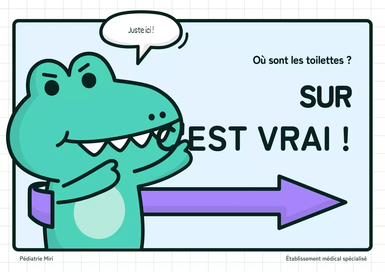 Informations sur les installations avec un joli personnage vert