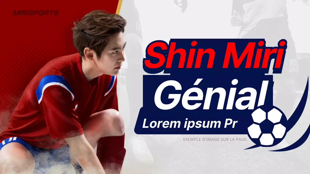 Faits marquants du match d'un joueur de football en rouge et bleu