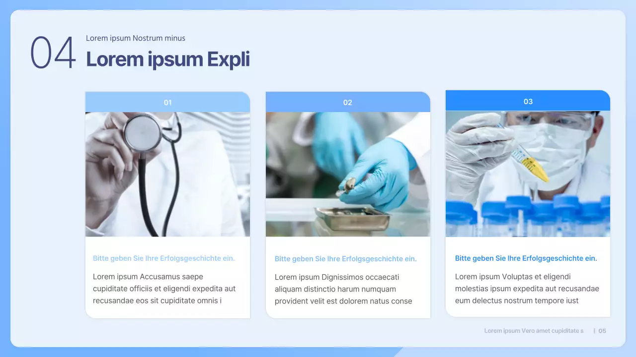 Blue Simple Präsentation für die Privatisierungsdebatte im Gesundheitswesen