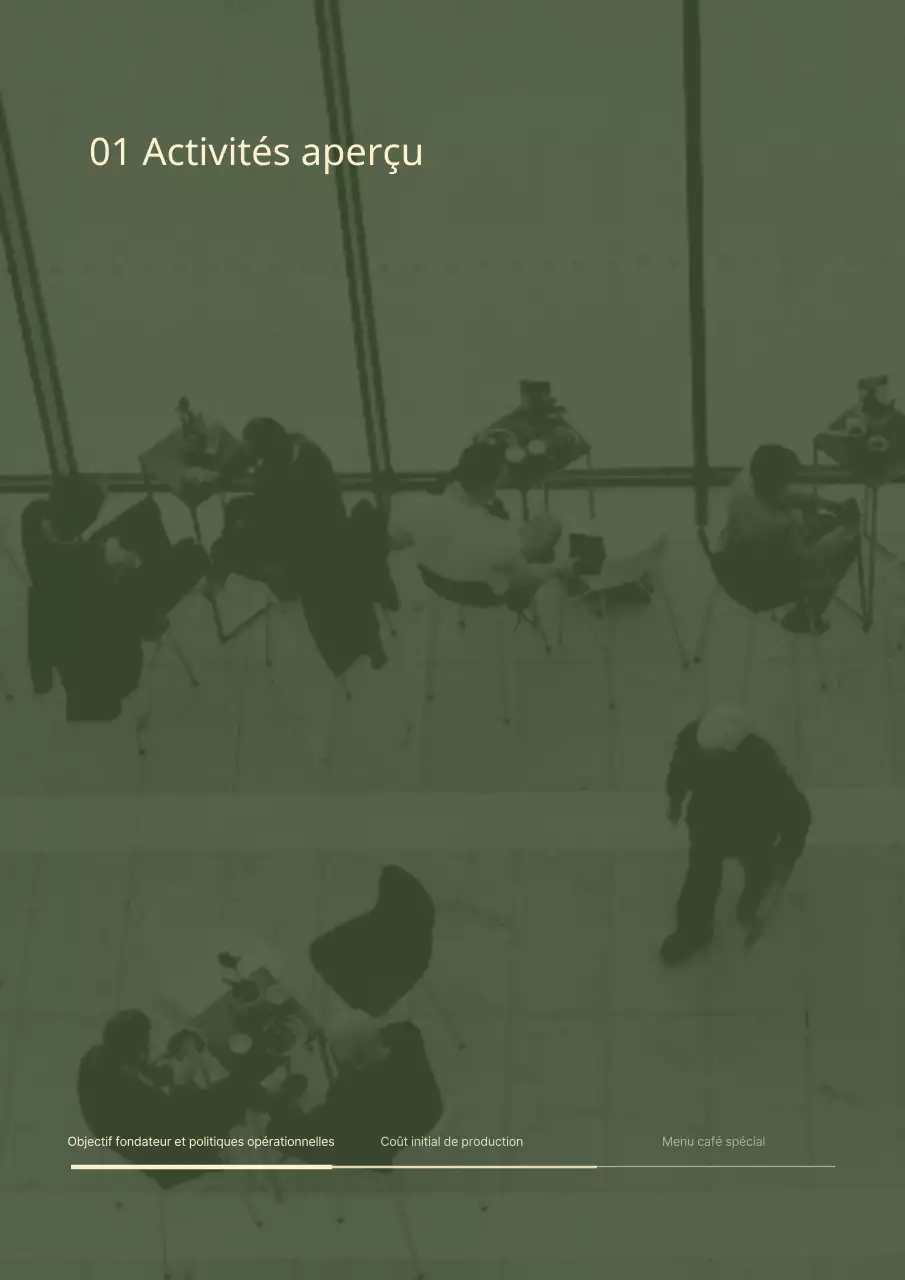 Plan d'affaires simple en diagonale en vert