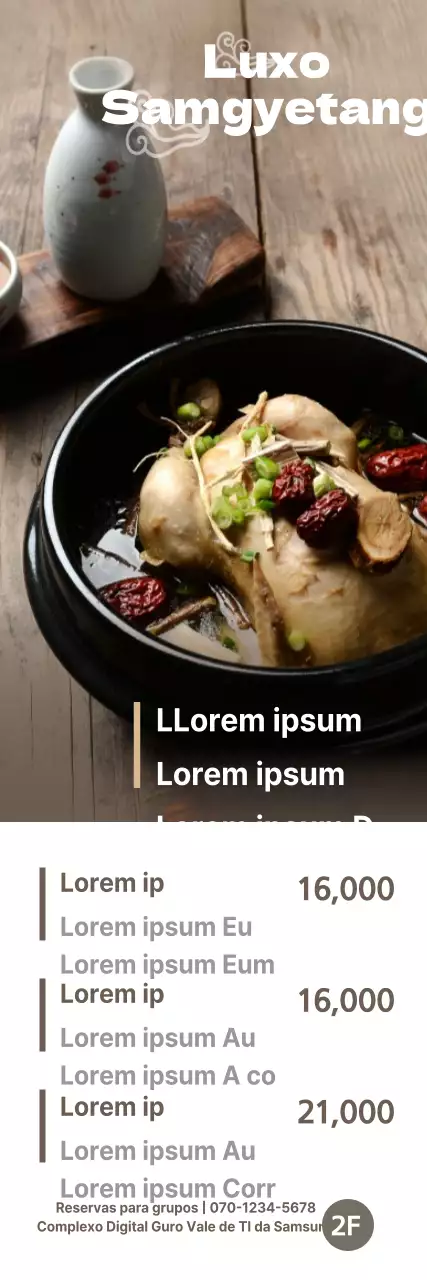 Samgyetang de luxo