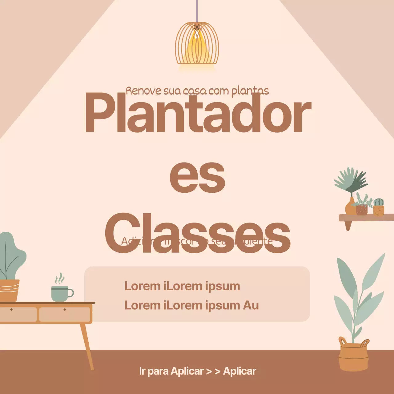Fundo de ilustração cor-de-rosa para o guiar através de uma aula de plantação