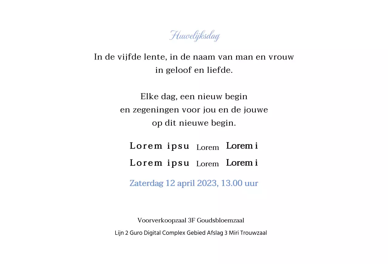 Huwelijksuitnodigingen in wit en eenvoudige frames