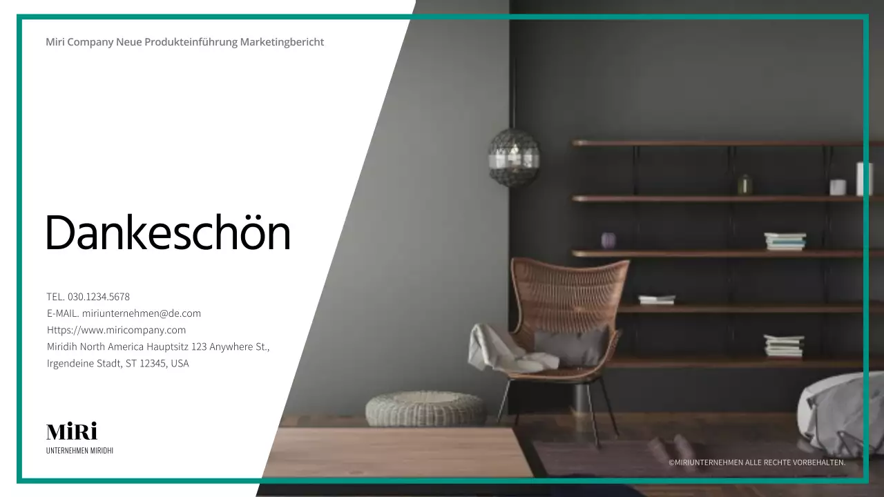 Online-Marketingplan für dunkelgrüne Möbel