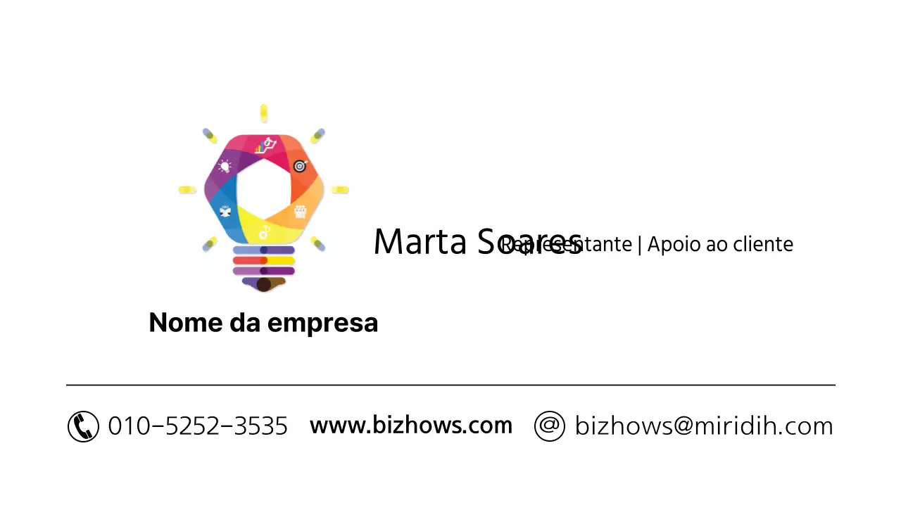 Cartões de visita de empresas