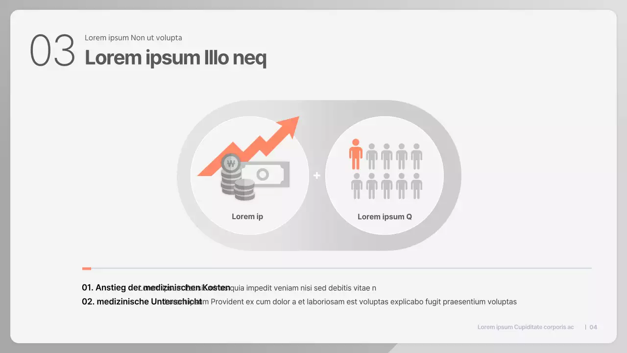 Blue Simple Präsentation für die Privatisierungsdebatte im Gesundheitswesen