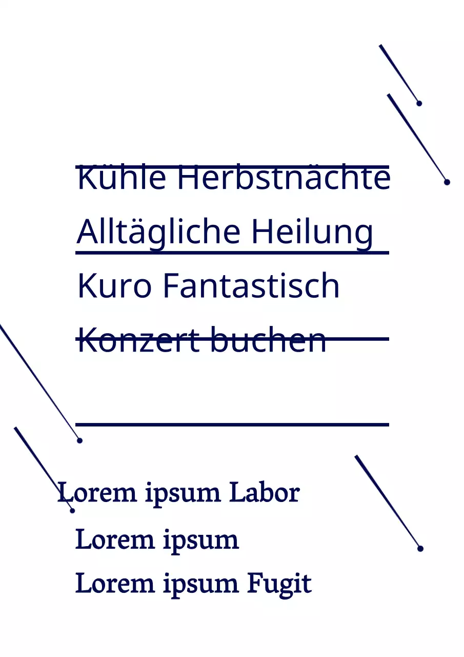 Marineblau einfache Stern Illustration Stil Buch Konzert Informationen Ankündigung