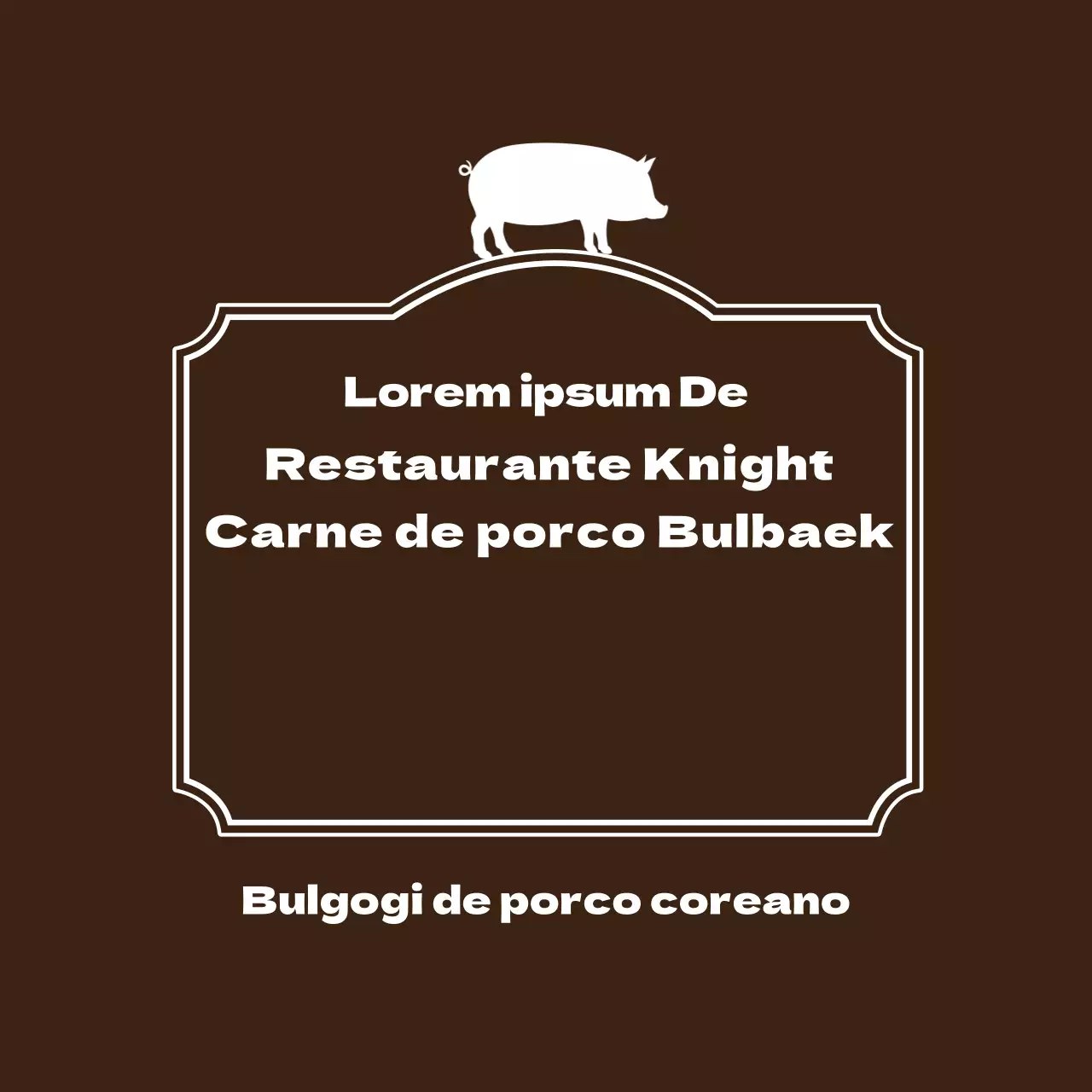 Autocolante para rótulo de barriga de porco