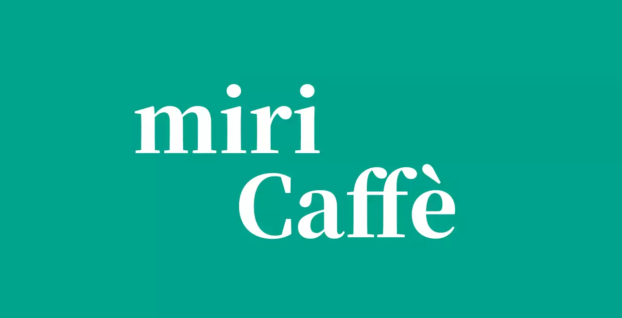 Cafe Ballette su sfondo turchese con logo in inglese