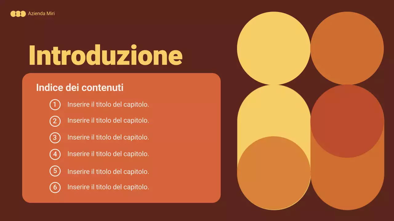 documento di marketing arancione