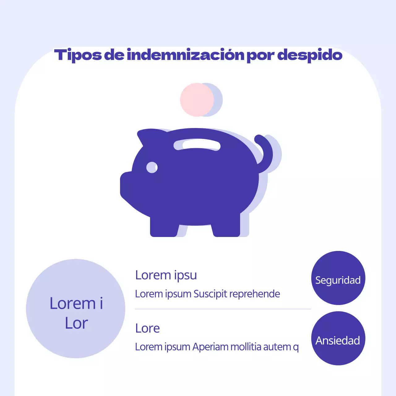 Información azul y minimalista sobre la jubilación