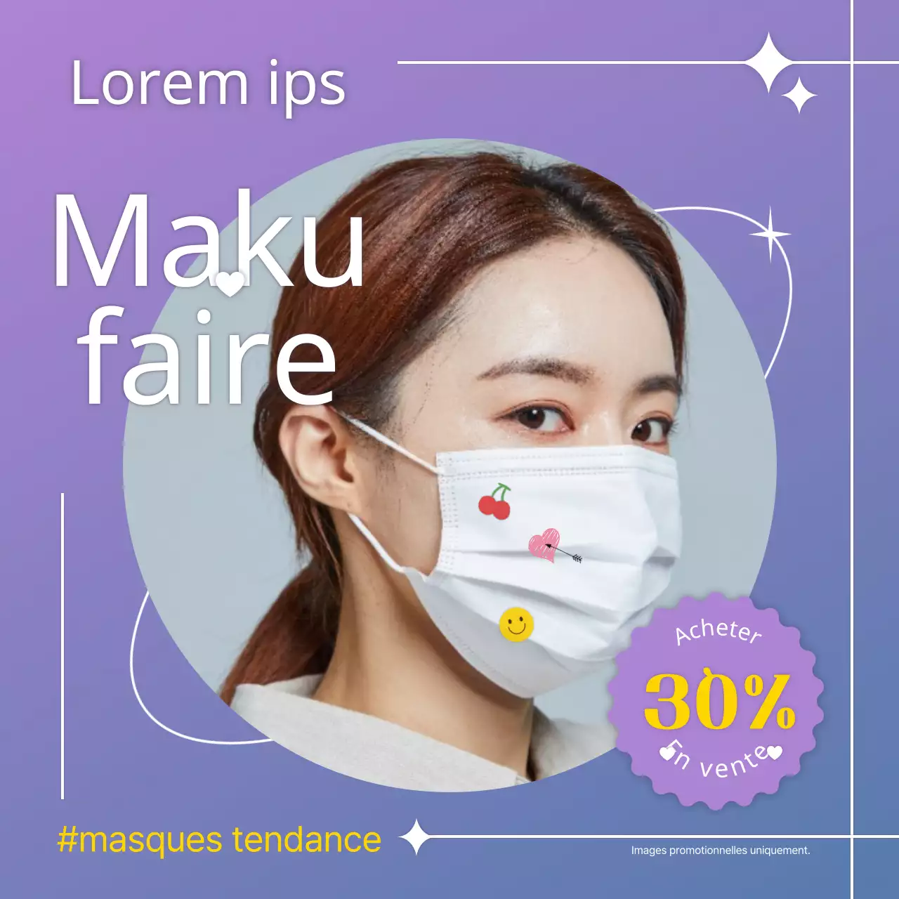 Information sur la réduction du maku dégradé violet