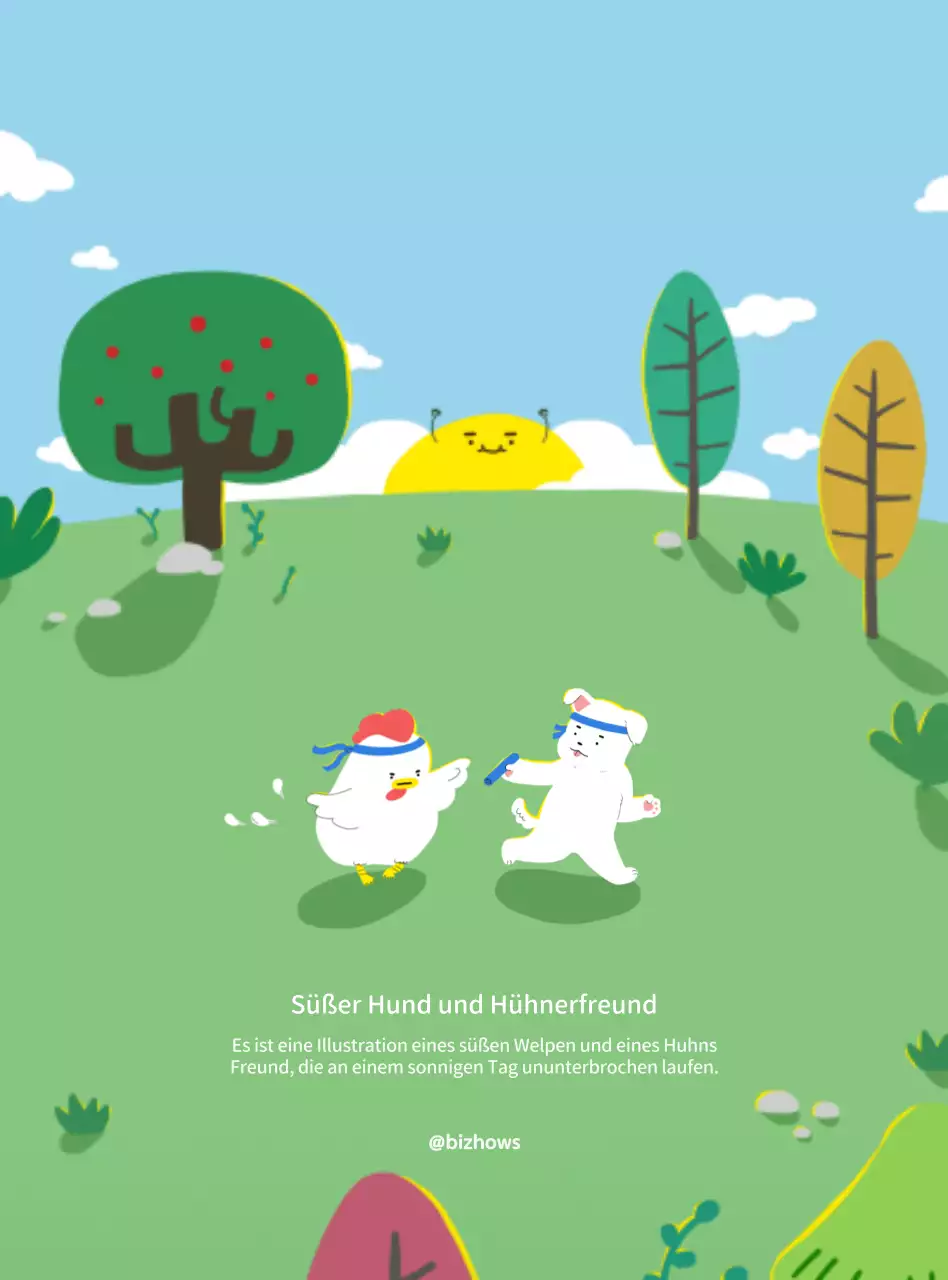 Cute Hund und Huhn Illustration Konzept für persönliche Güter