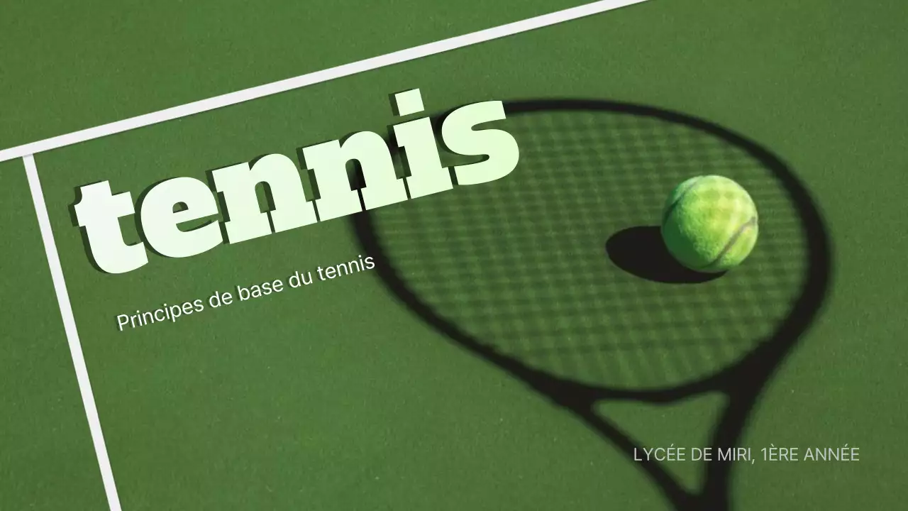 La théorie des fondements du sport vert et bleu expliquée Présentation au collège