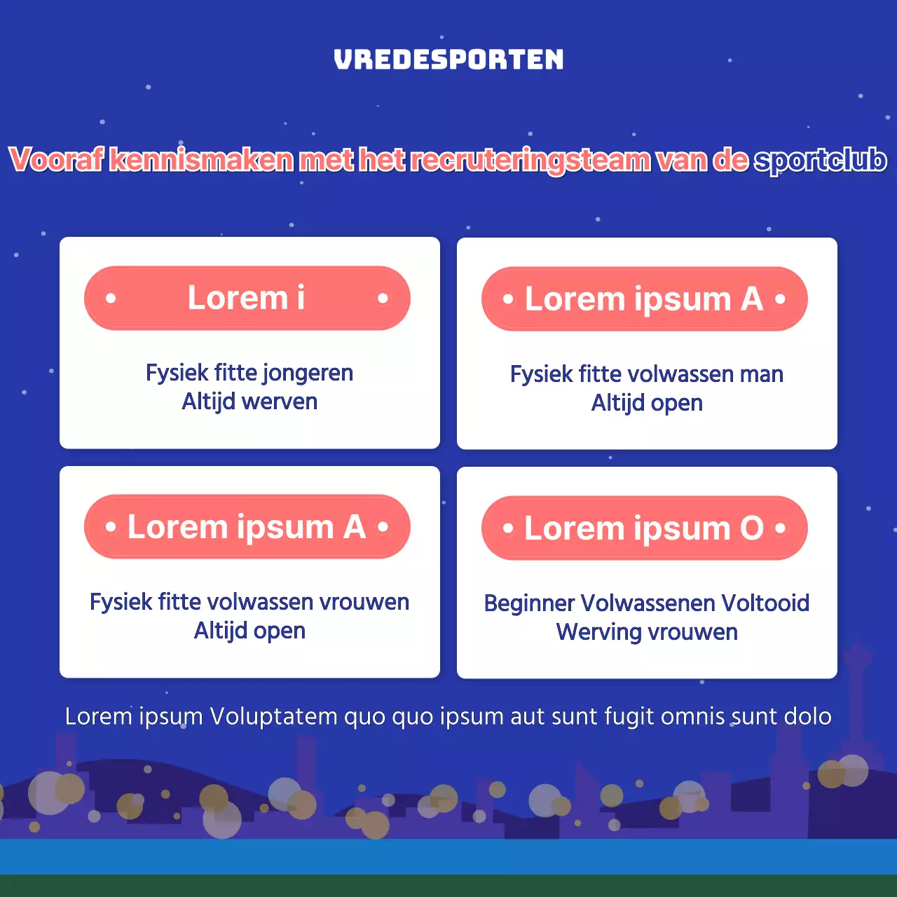 Promoot basissportclubs in blauw en roze