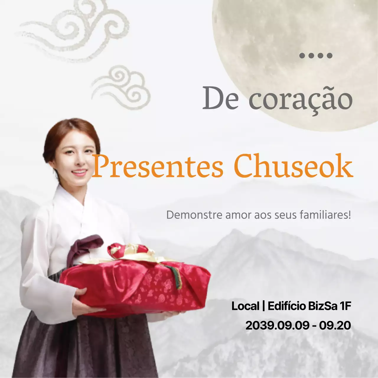 Presentes de coração para o Chuseok