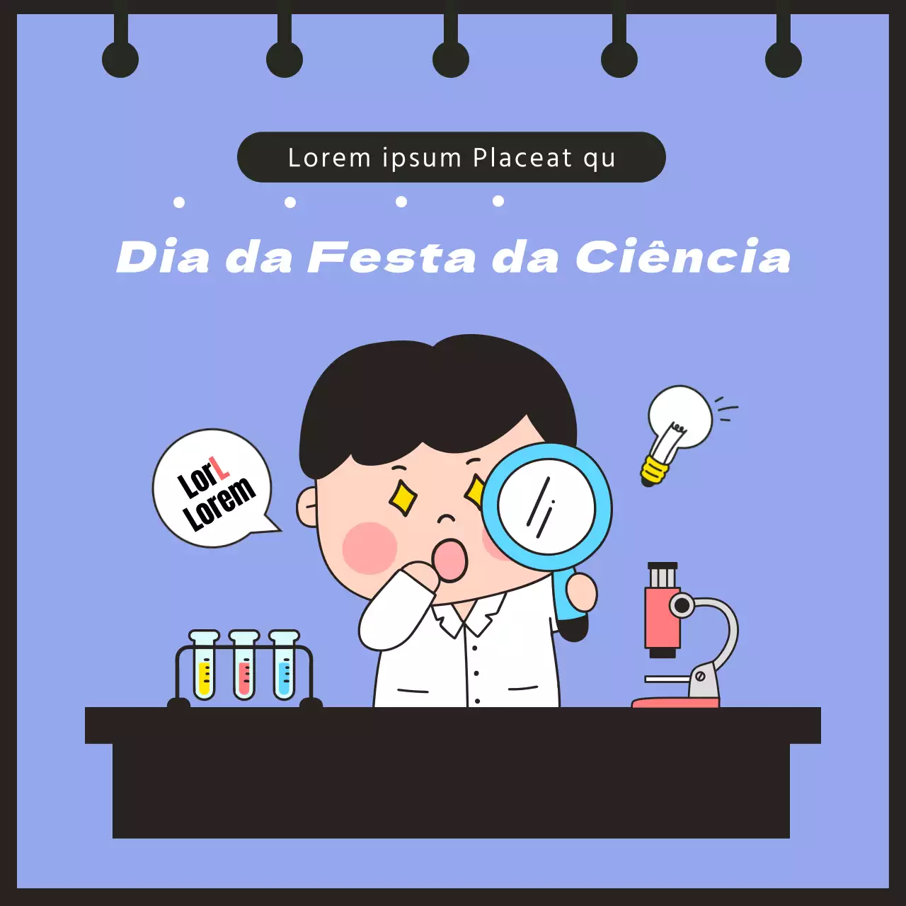 Modelo roxo com ilustrações giras