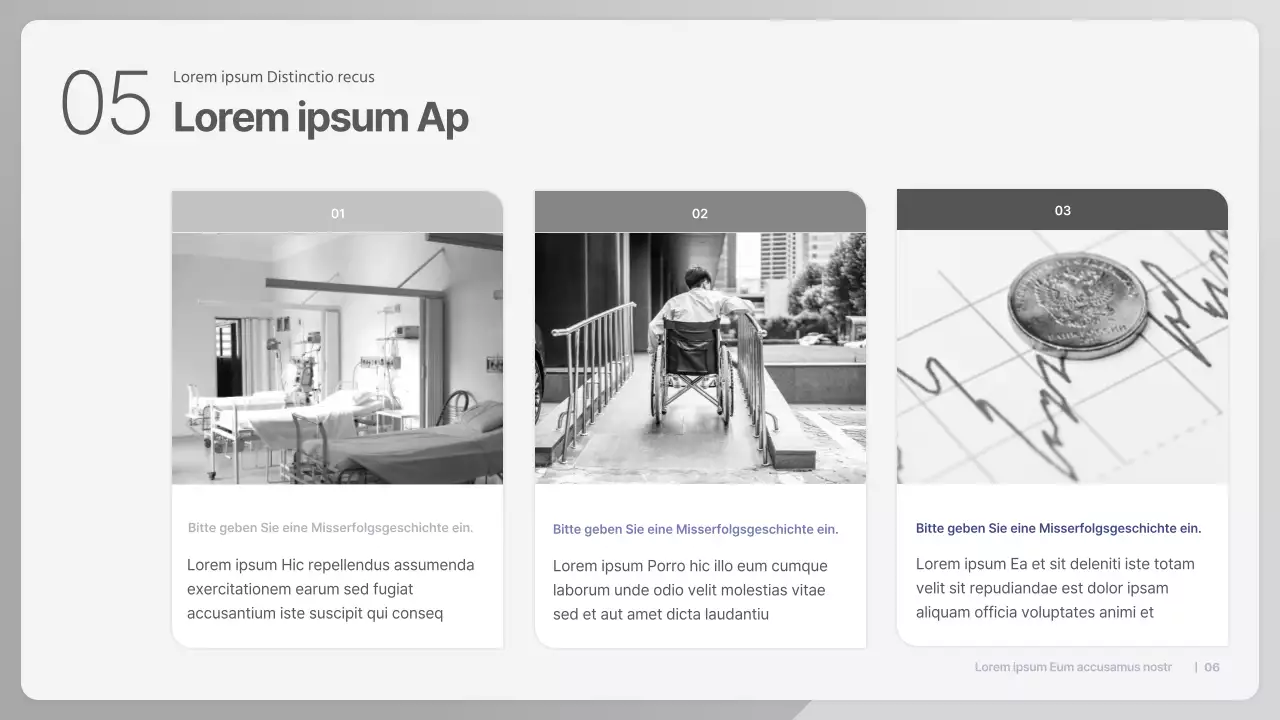 Blue Simple Präsentation für die Privatisierungsdebatte im Gesundheitswesen