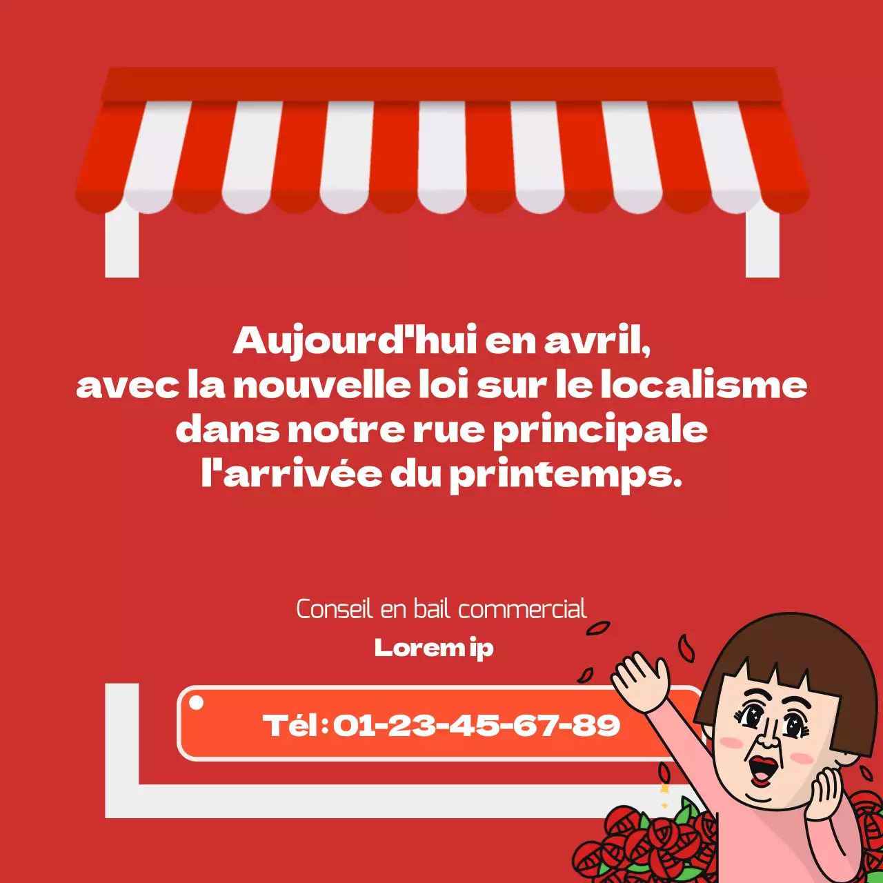 Code de commerce local avec le concept de magasin rouge