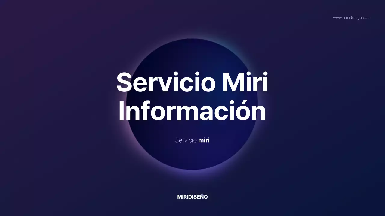 Resumen del servicio de tono morado