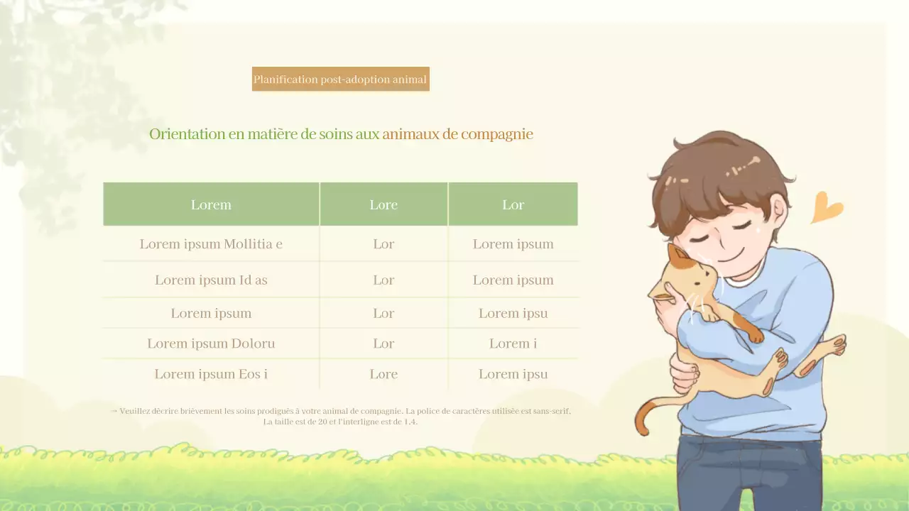 Présentation du projet de co-sitting d'animaux illustré au pastel