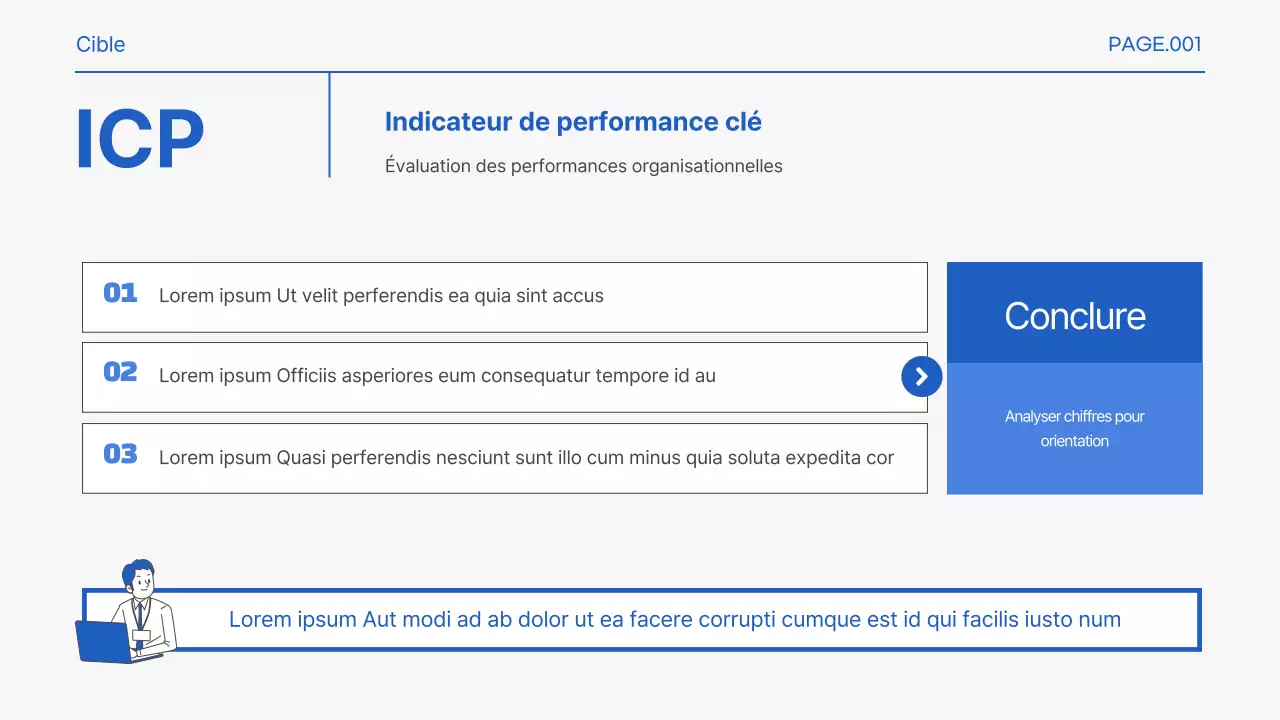 Promouvoir les termes de base de la pratique du marketing bleu et blanc