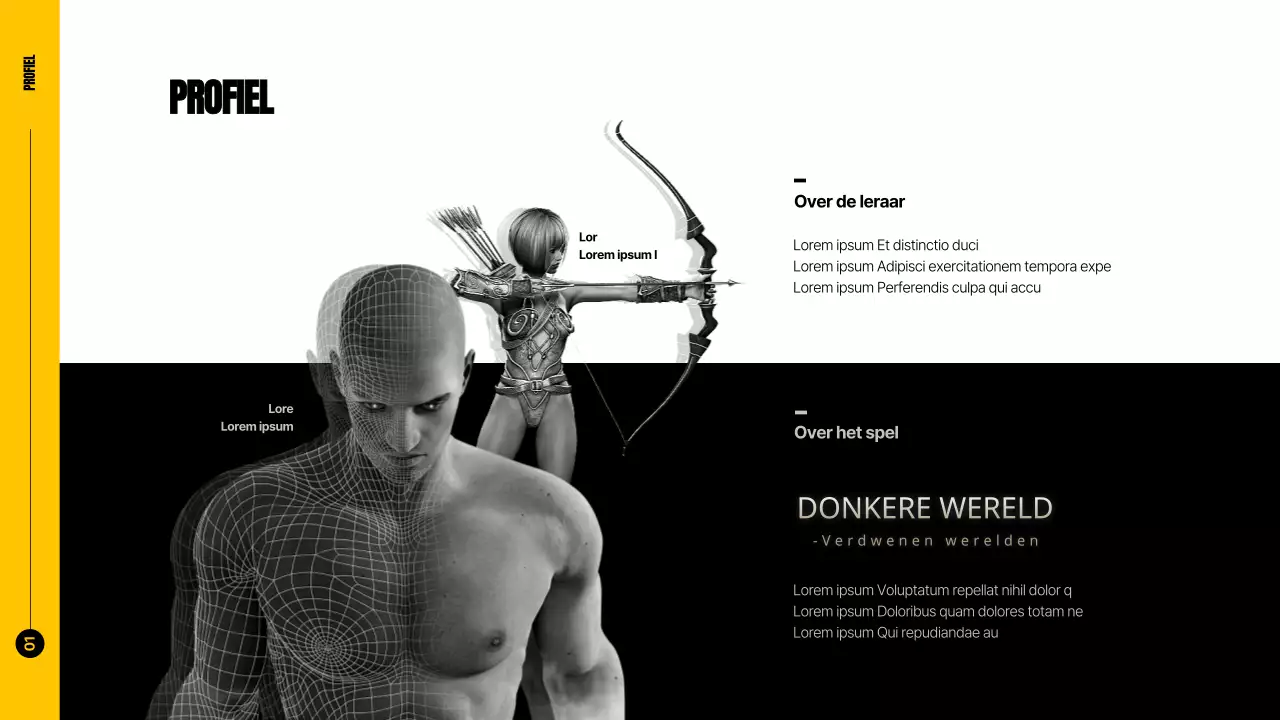 Geel Zwart Dynamisch Spelgesprek