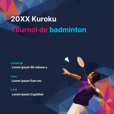 Tournois de badminton