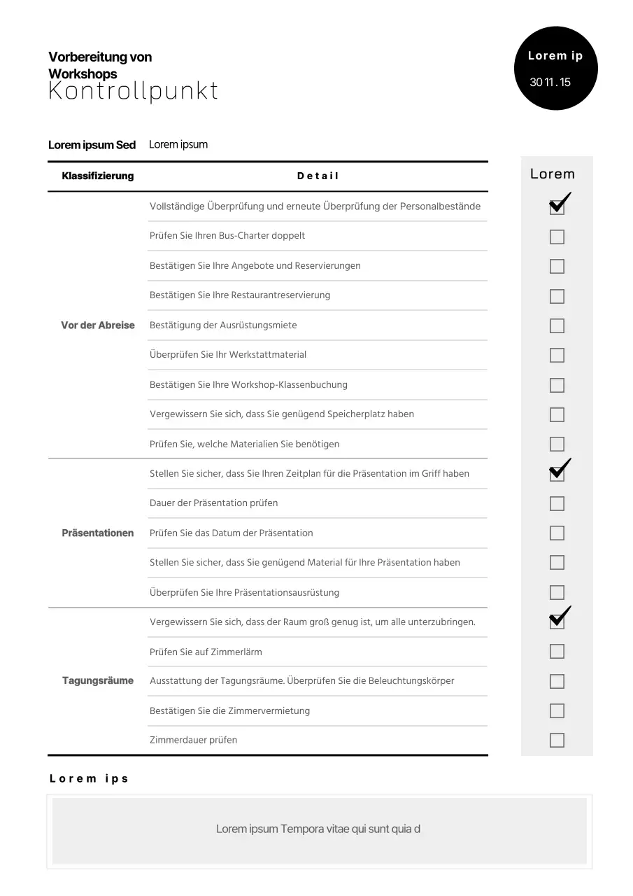 blackneatworkshopchecklist
