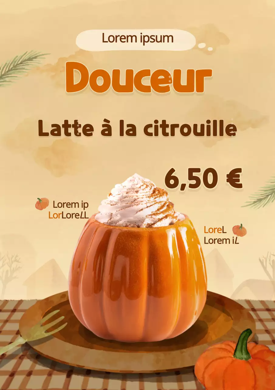 Promouvoir une boisson avec une orange, concept cosy