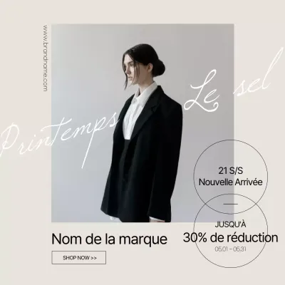 Popup de centre commercial beige-noir