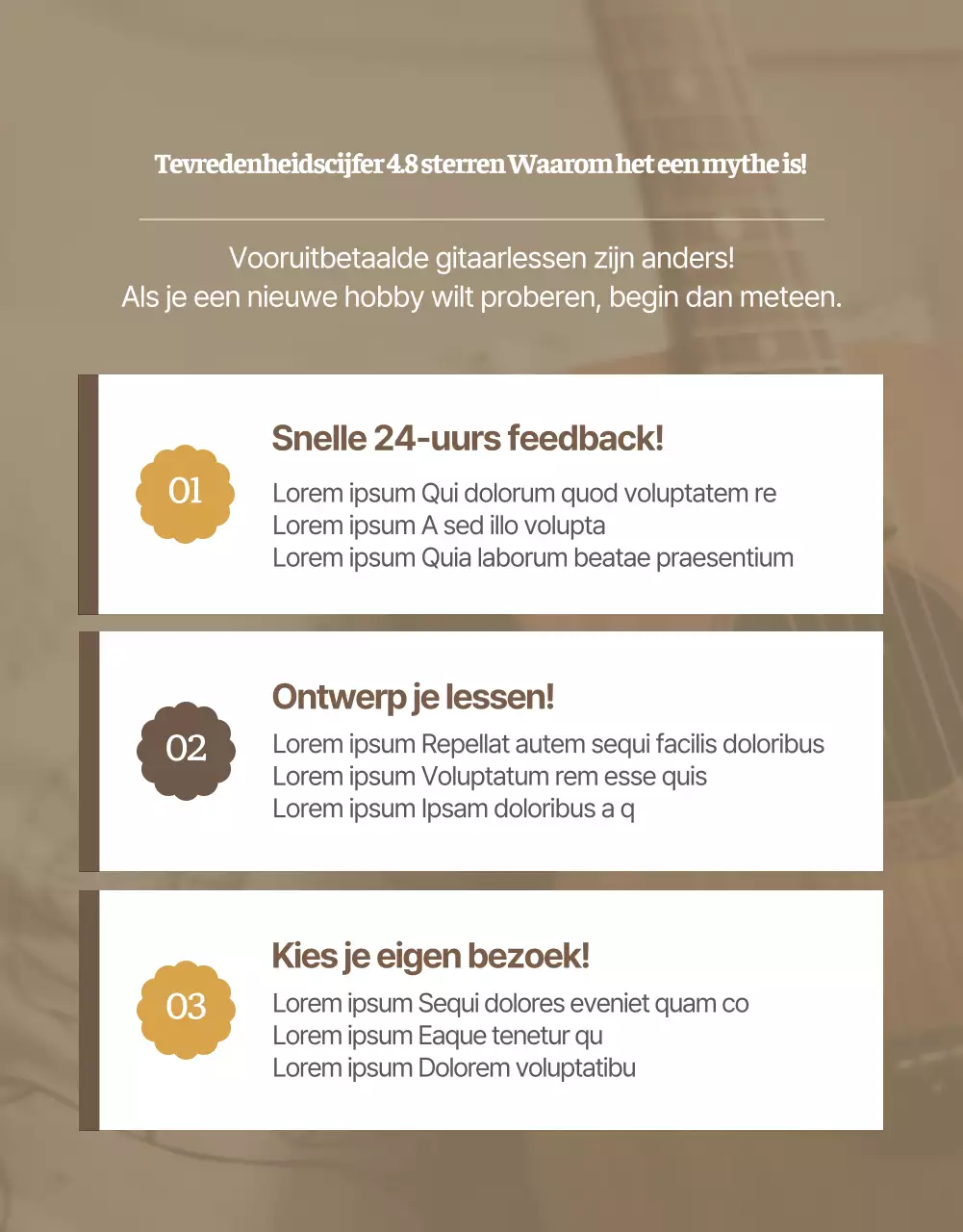 Leer hoe je zacht en emotioneel hele gitaarles details speelt