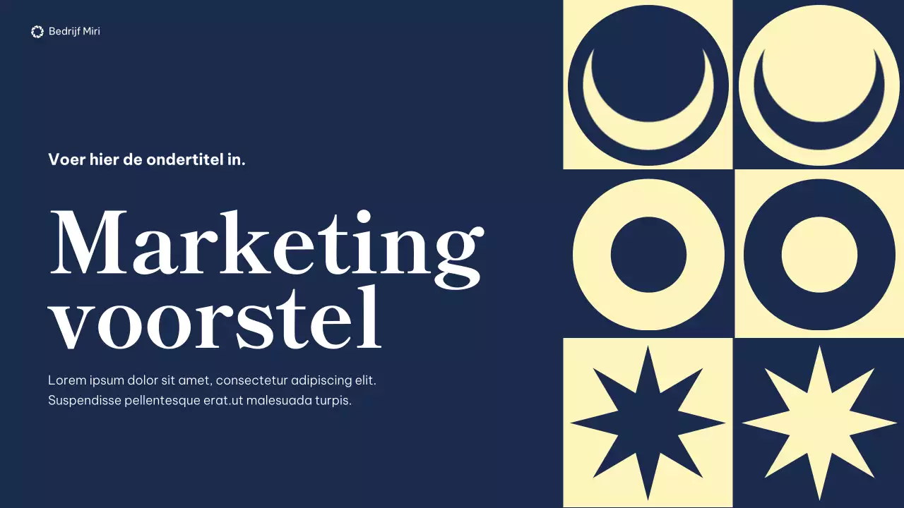 document modern marketingvoorstel marine