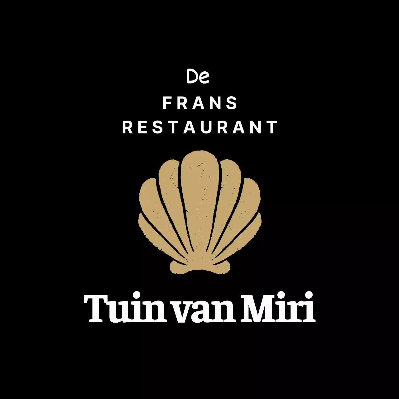 Stijlvolle, strakke stijl in zwart en wit voor logo's van restaurants