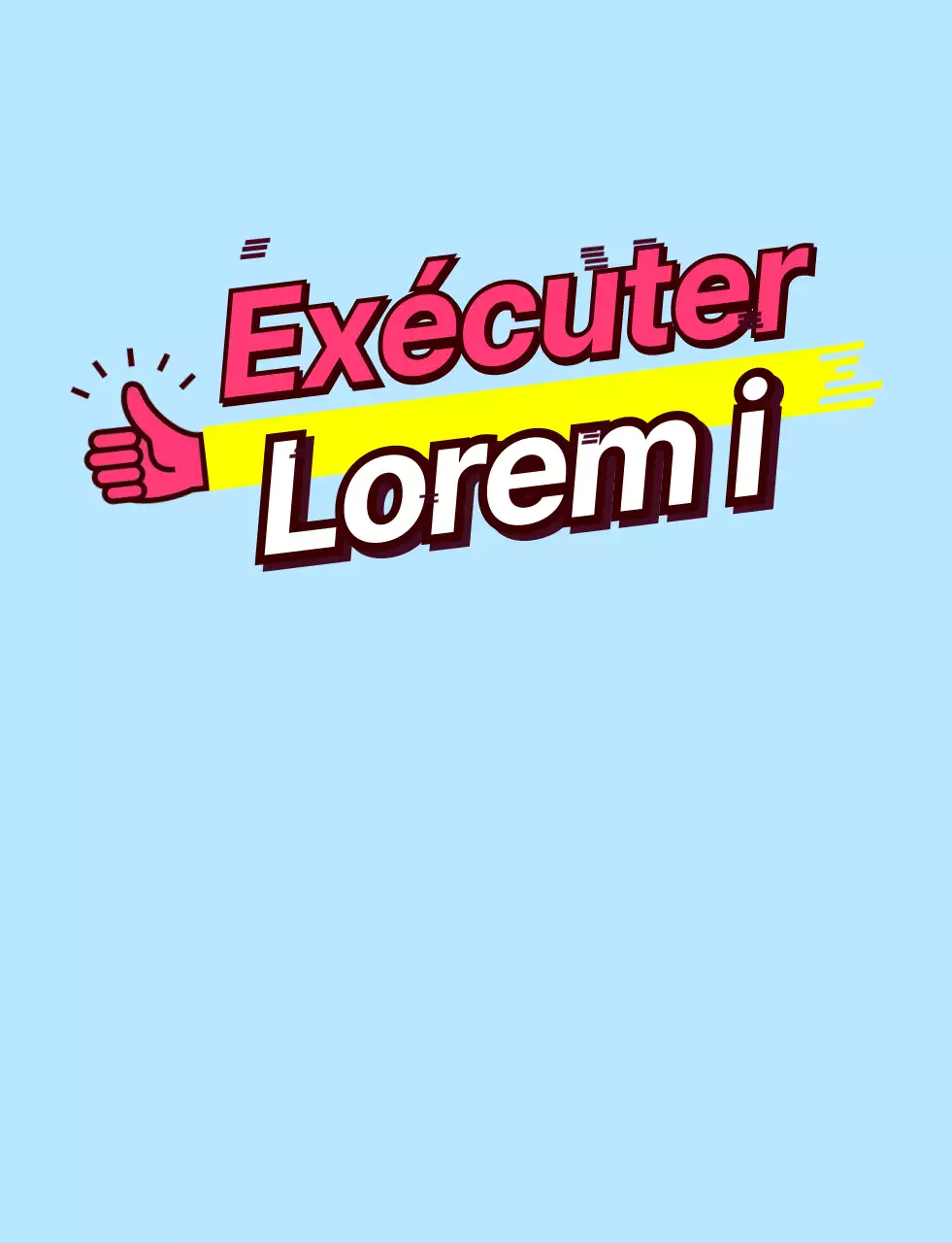 T-shirt de groupe scolaire avec texte incliné rose et jaune