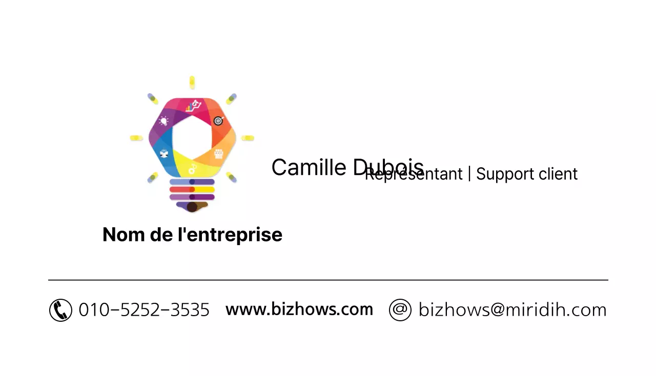 Cartes de visite d'entreprise