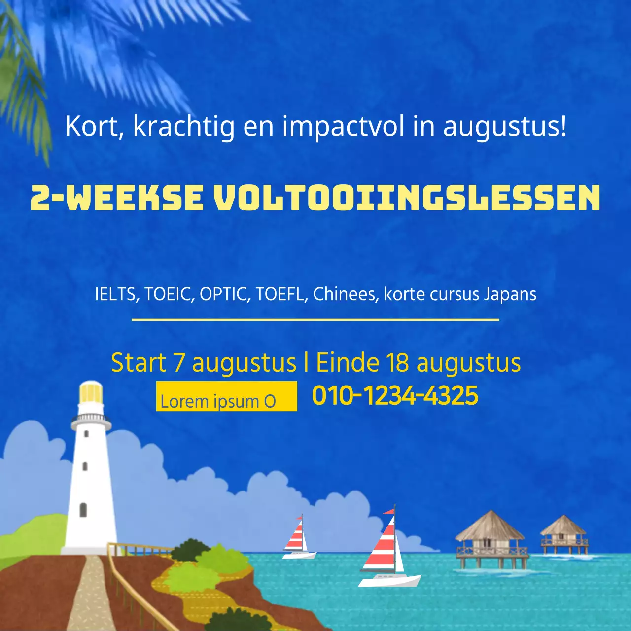 2-weekse korte voltooiingslessen