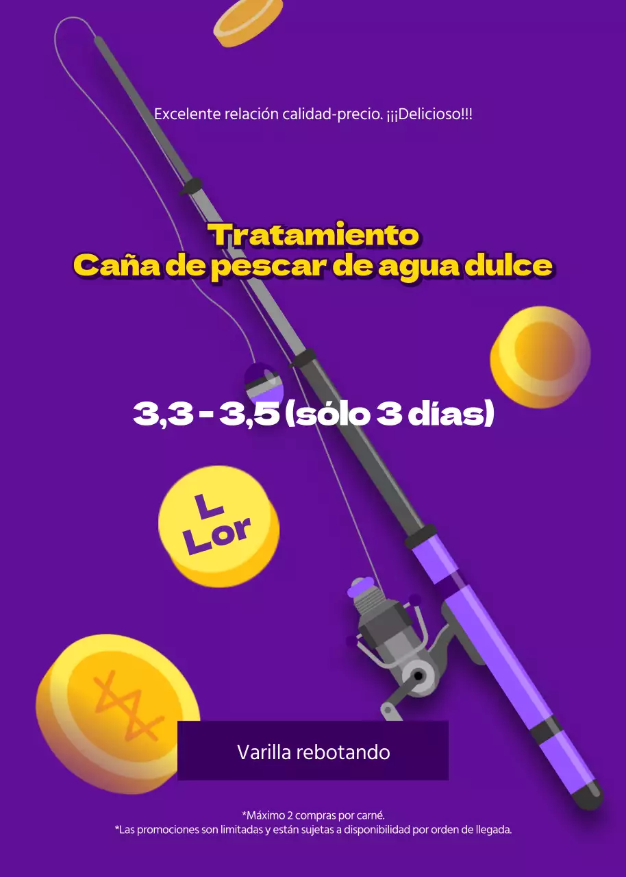 Una pecera emergente con temática morada