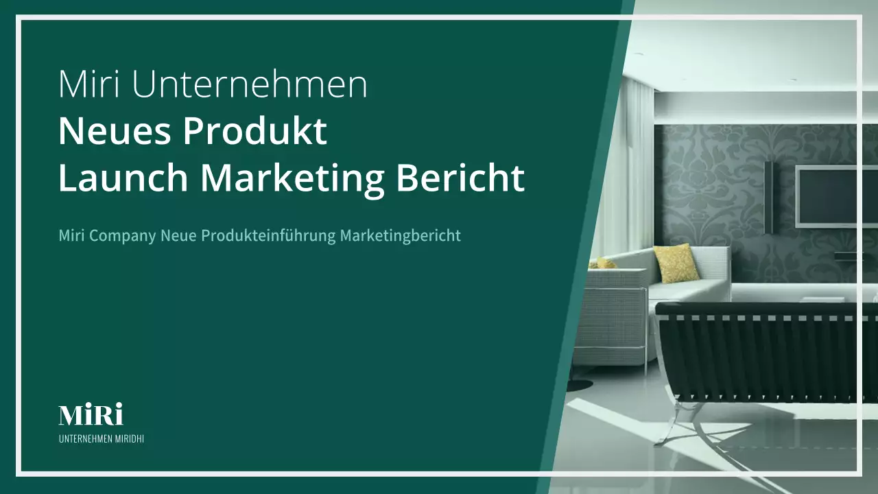 Online-Marketingplan für dunkelgrüne Möbel