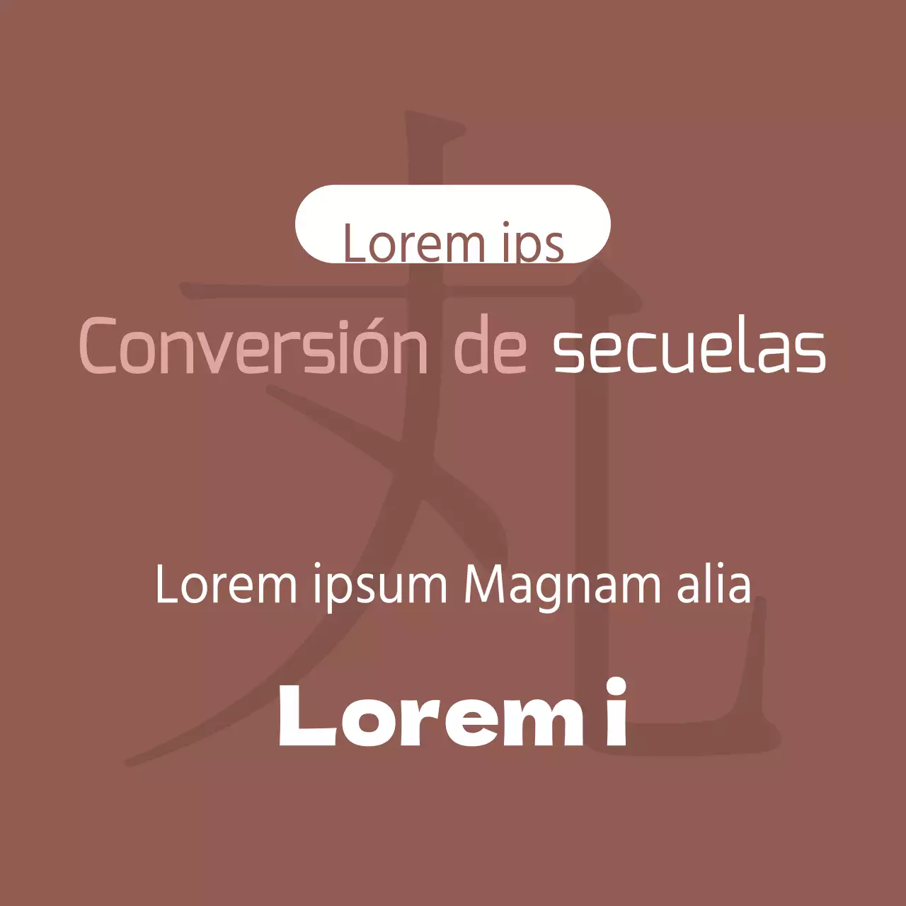 Conversión de secuelas