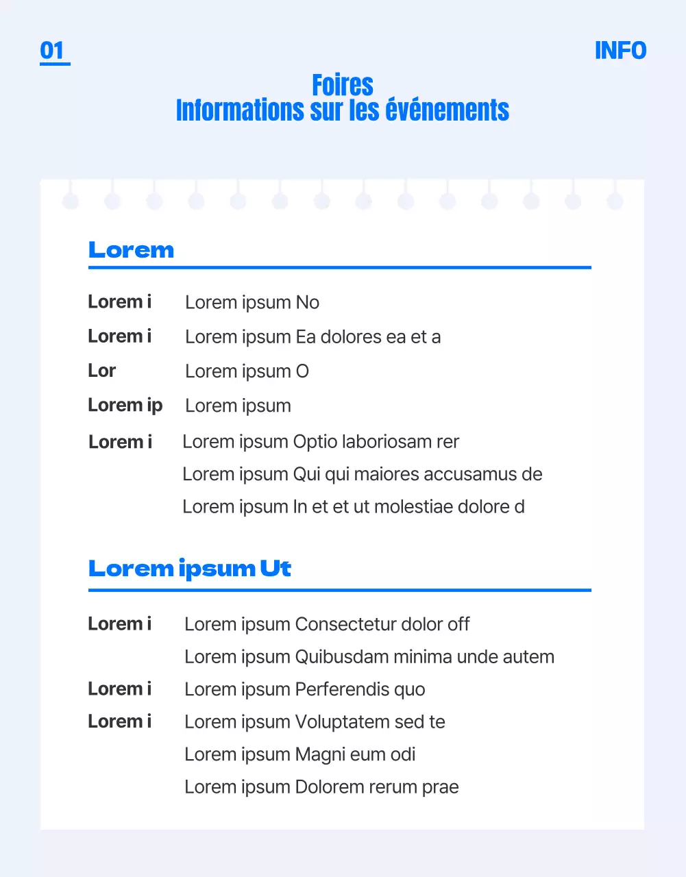 Un salon d'admission universitaire bleu, branché et jeune (page de détails)