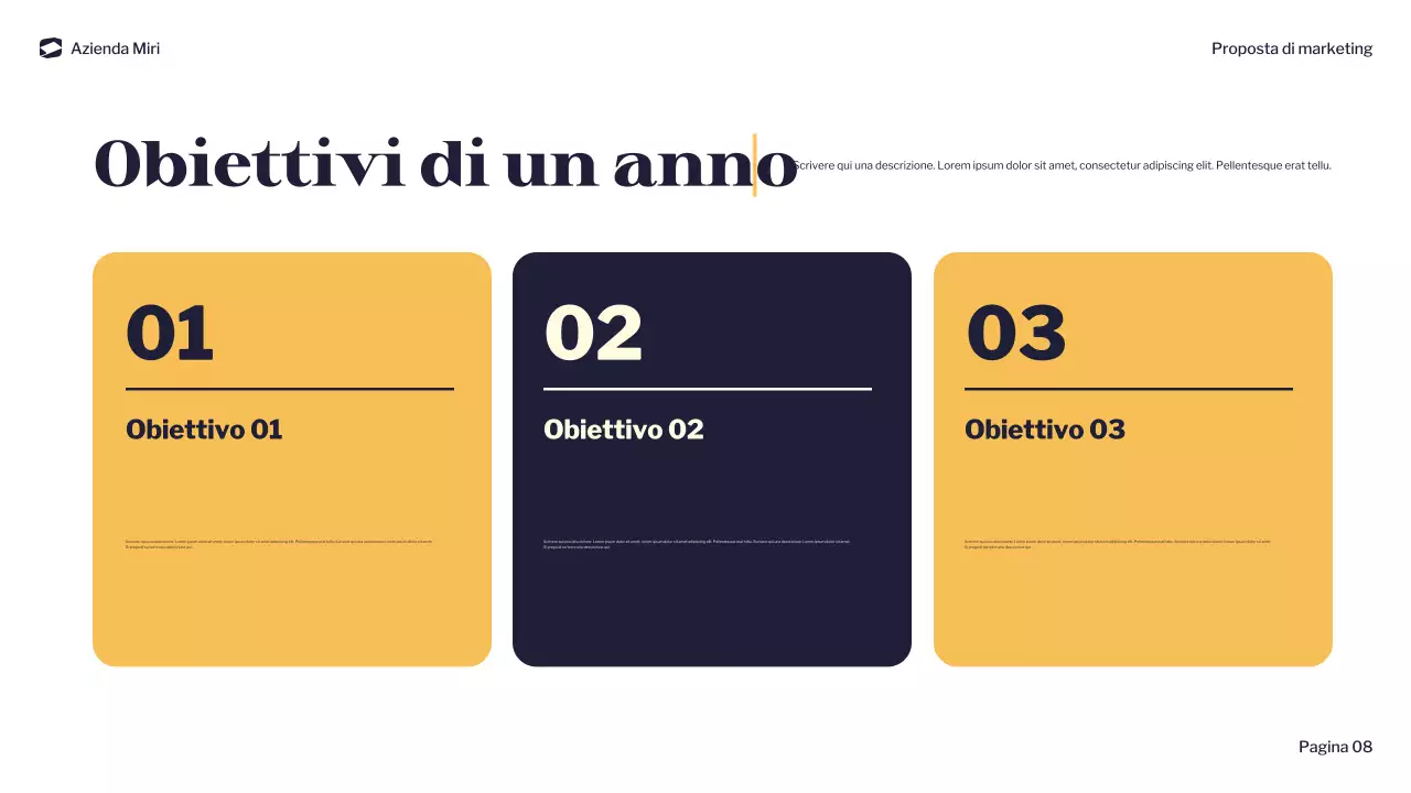 documento di marketing moderno della marina militare