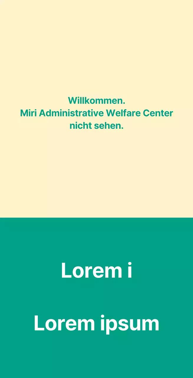 Eine öffentliche Bekanntmachung in Form eines Willkommensbriefs mit einem Willkommensschild.