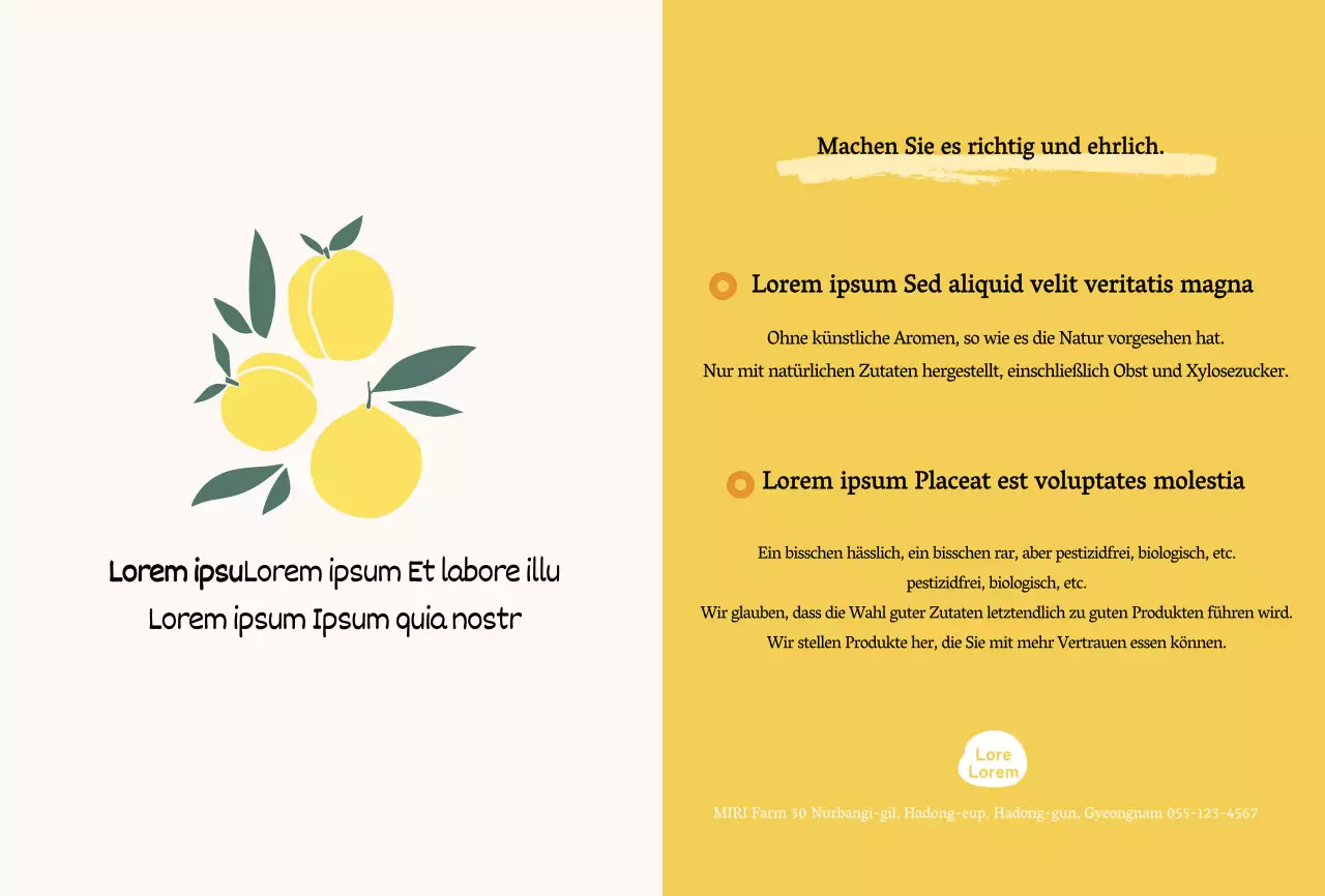 Werbung für ein gelbes Citronella-Produkt