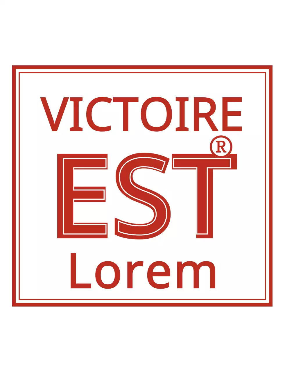 T-shirt de groupe au concept simple et branché, en rouge et blanc